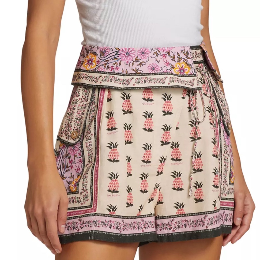 Agua Bendita Shopie Aguja Floral High-Rise Shorts